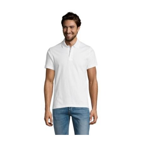 SOL'S - POLO HOMME - PRESCOTT MEN - BLANC