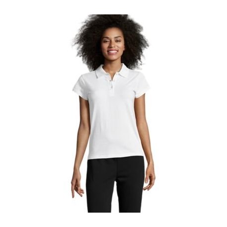 SOL'S - POLO FEMME - PRESCOTT WOMEN - BLANC