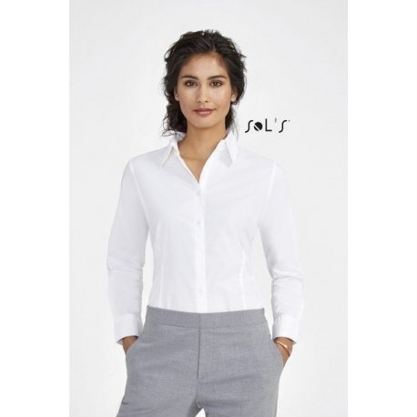 SOL'S - CHEMISE FEMME STRETCH MANCHES LONGUES - EDEN