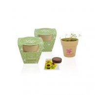 KIT DE PLANTATION POT BIODÉGRADABLE BAMBOU PERSONNALISABLE