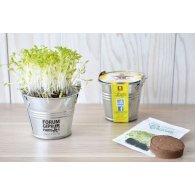 KIT DE SEMIS - MINI POT ZINC 6 CM PUBLICITAIRE