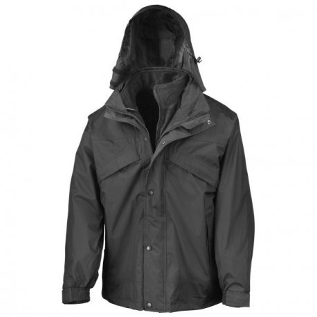 RESULT - VESTE IMPERMEABLE 3 EN 1 ZIP&CLIP