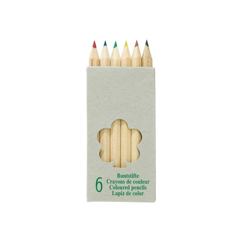 Boîte Avec 6 Crayons De Cire Publicitaire