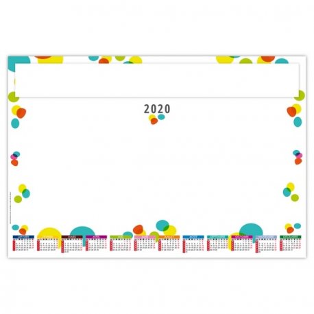 SOUS-MAIN GRAPHIQUE 500 X 350 MM 25 FEUILLETS AVEC GRILLE PERSONNALISABLE