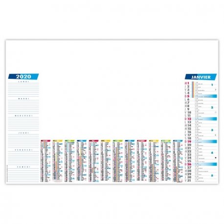 SOUS-MAIN VARIABLE ANNUEL 500X350MM PERSONNALISABLE