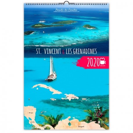 ILLUSTRE ST-VINCENT ET LES GRENADINES - 6 FEUILLETS - 210X310 MM PERSONNALISABLE