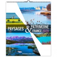 ILLUSTRE PAYSAGES ET PATRIMOINE - 13 FEUILLETS - 330X400MM - SANS MARQUAGE PERSONNALISABLE