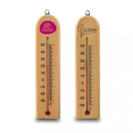 Woody - thermomètre en bois personnalisable - LE cadeau CE