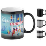 Magic - 330 ml - Mug noir sublimation personnalisable - LE cadeau CE