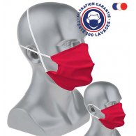 MASQUE FRANçAIS EN TISSU COULEUR LAVABLE 100 FOIS