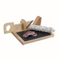 Milla - Guillotine à saucisson plateau ardoise personnalisable