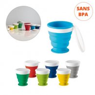 Daniela - Verre pliable 250 ml publicitaire