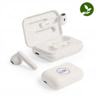 Angie - Ecouteurs Bluetooth fibre de blé personnalisable - LE cadeau CE
