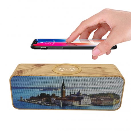 Sezni - 3W + induction - enceinte bluetooth en bois personnalisable - LE cadeau CE