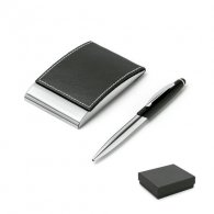 Rolende - Ensemble stylo et porte-cartes personnalisable