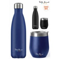 Little Marcel - 500 ml - Gourde &Mug métal  publicitaire