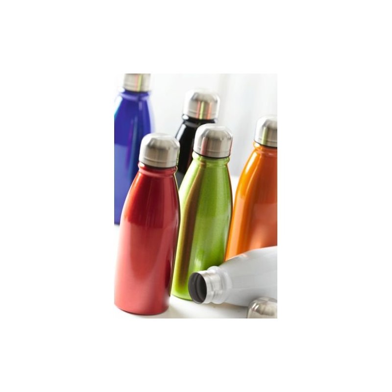 Bouteille aluminium avec bouchon en acier 500 ml - Indyanna Pub - Objets  publicitaires personnalisables