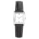 Montre "Signature" femme - écran blanc - bracelet noir